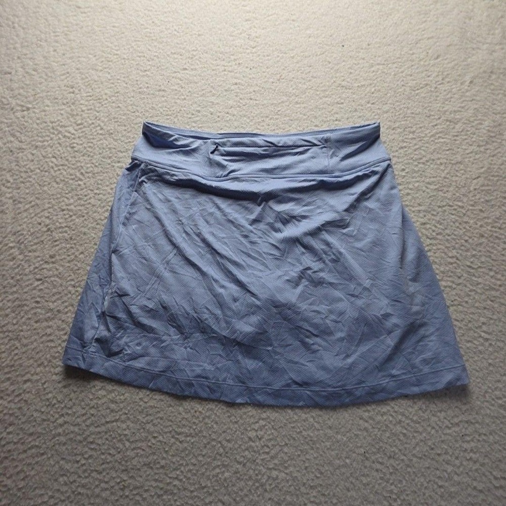 Reel Legends Skort Womens Medium Blue Solid Athletic Lined Stretch Tagless